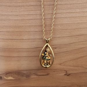 Vintage 80s Hummel necklace with chain 16"